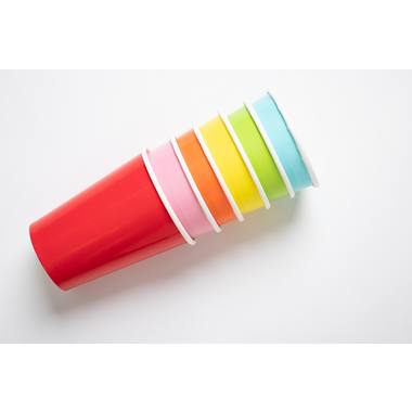 Red Disposable Cups 350 ml - 8 pieces 3